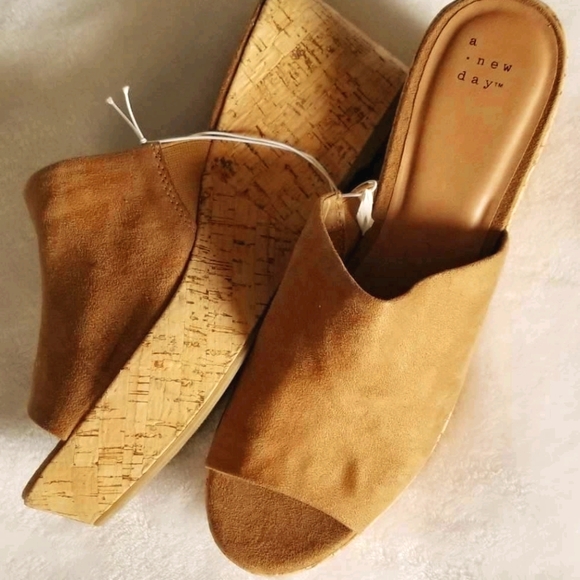 A New Day Platform Slide Heels - Picture 1 of 4